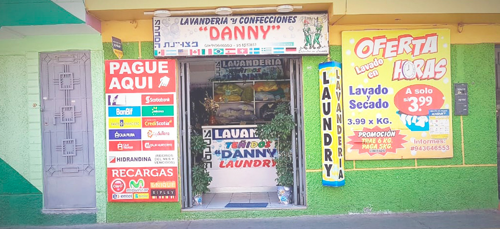 Servicio en lavandería danny